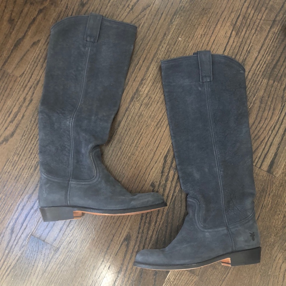 Frye Dark Blue Western Boots